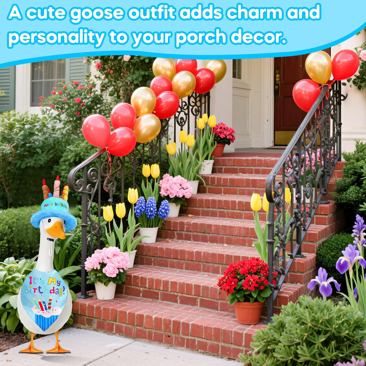 Wanocean complete outdoor decor outfit for birthdays, photos, and garden parties.