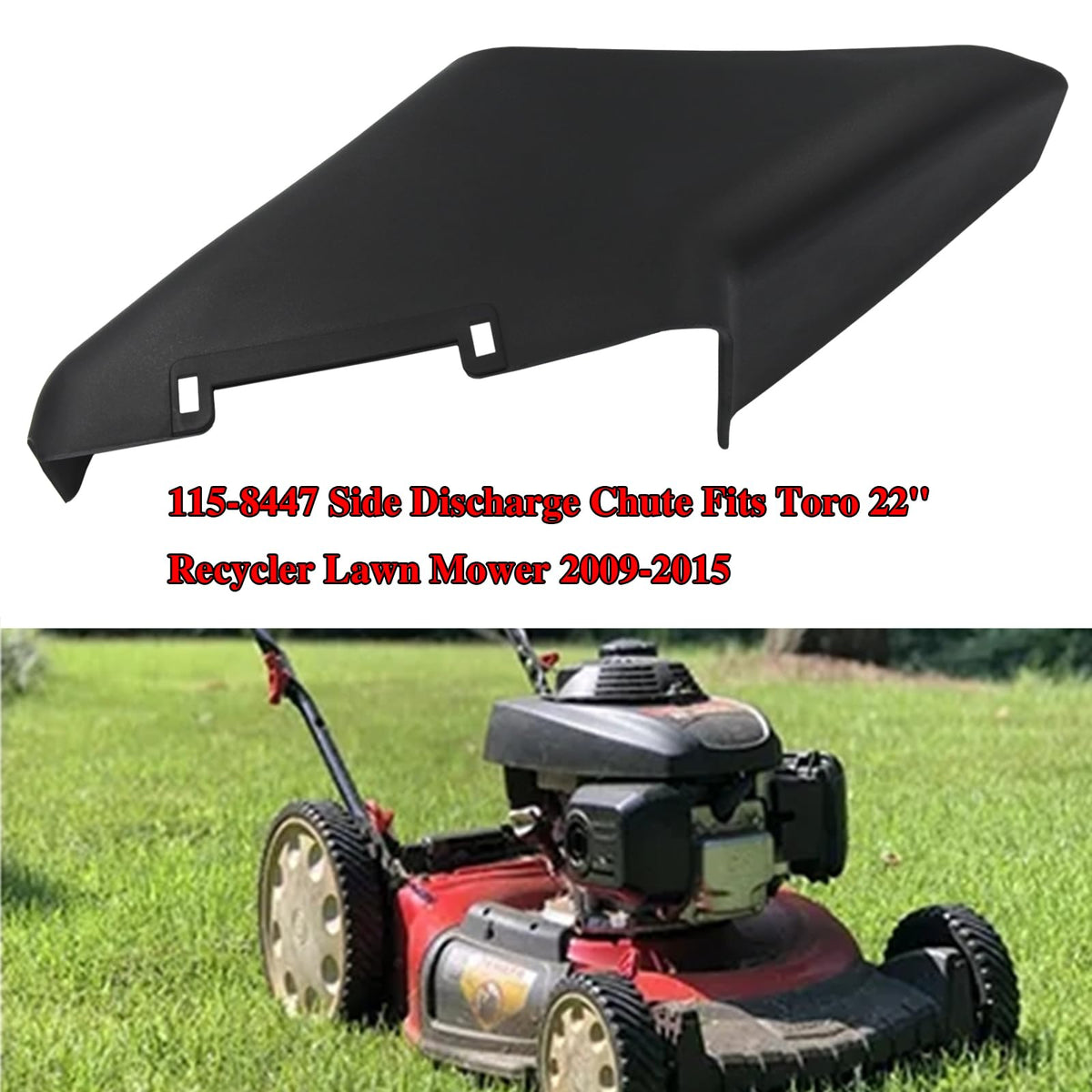 Wanotine replacement chute 115-8447 ensures reliable mowing performance