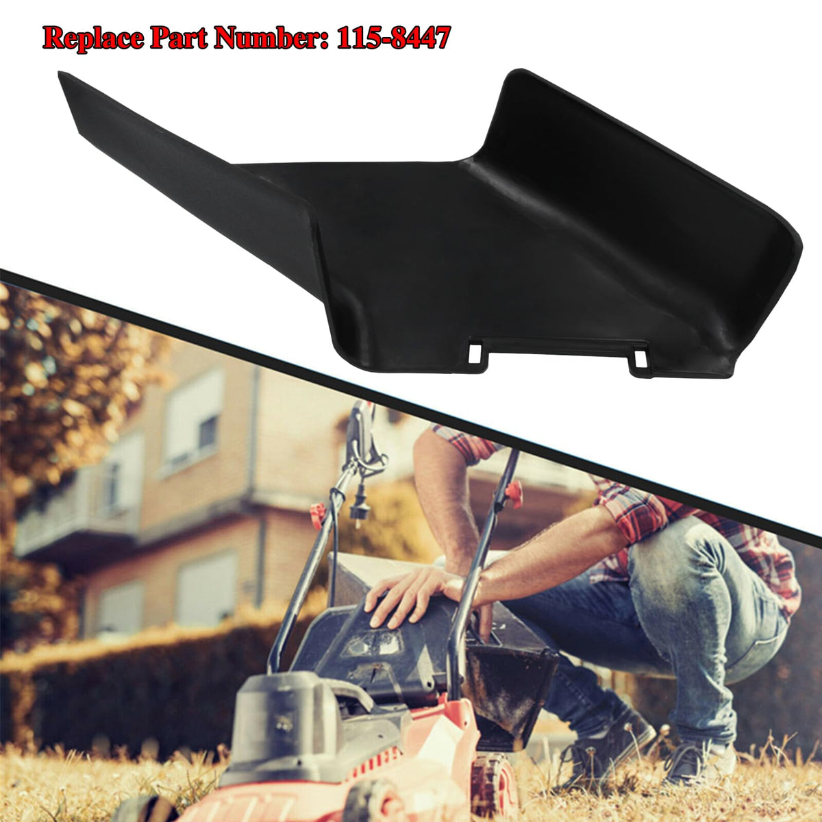 Wanotine 22in side discharge chute for Toro simplifies installation