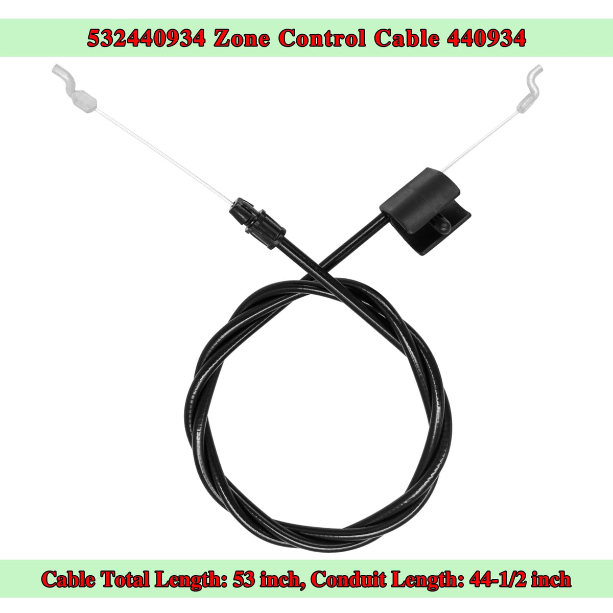Wanotine cable ends with Z-bend for easy installation