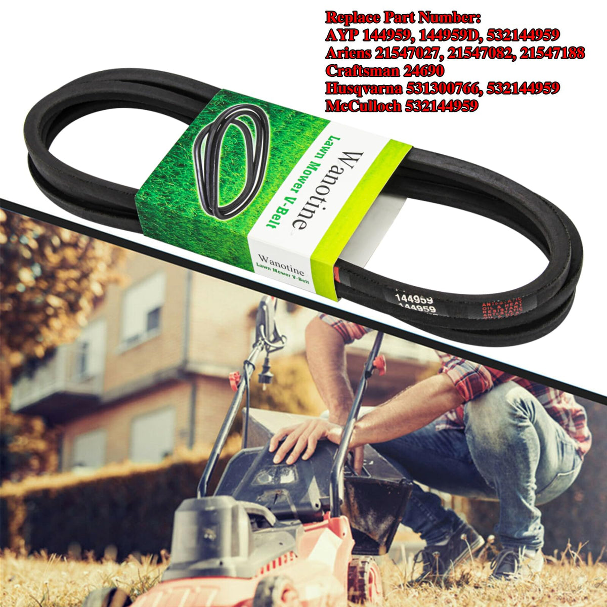 Wanotine Craftsman LT-series belt ensures proper tension