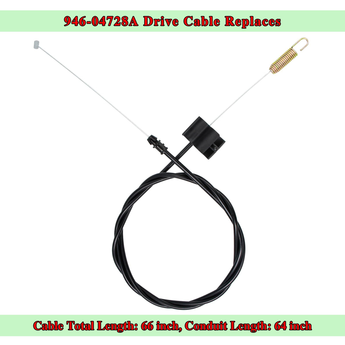 Wanotine drive cable for Troy-Bilt TB200/TB210 delivers reliable single-speed operation.