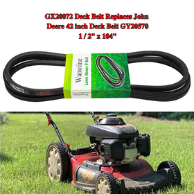 Wanotine GX20072 belt laid flat shows precise 104 inch length compatibility
