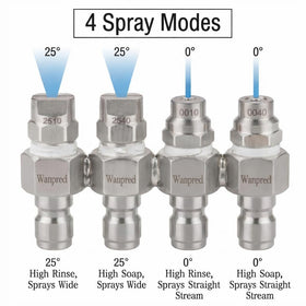 WANPRECL JRod 4-way tip holder installed with quick-connect for easy tool swaps.