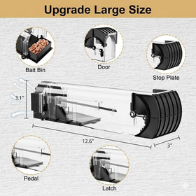 Wanqueen eco-friendly reusable trap reduces waste while handling rodents humanely.