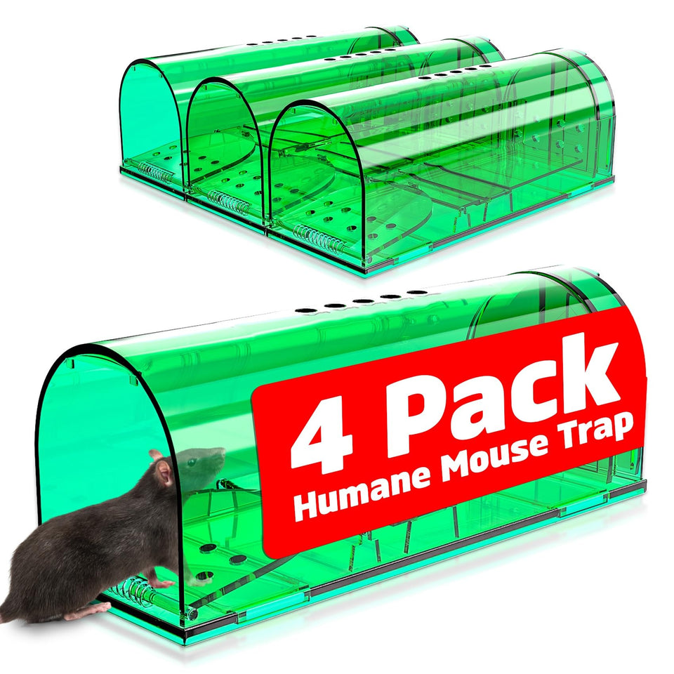 Wanqueen humane mouse trap with bait-compartment ready for safe indoor catch