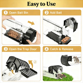 Wanqueen indoor-outdoor rodent trap suitable for home and yard.
