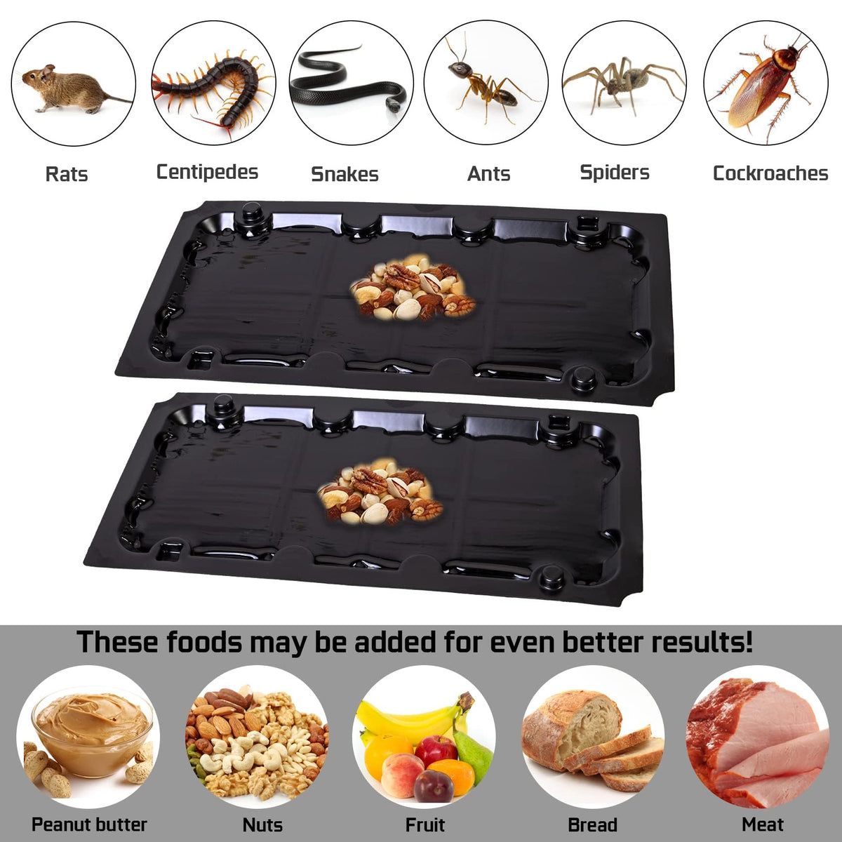 Indoor-use Wanqueen glue trap fits neatly in corner edges.