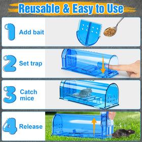 Wanqueen mouse trap placed safely around kids and pets during setup.