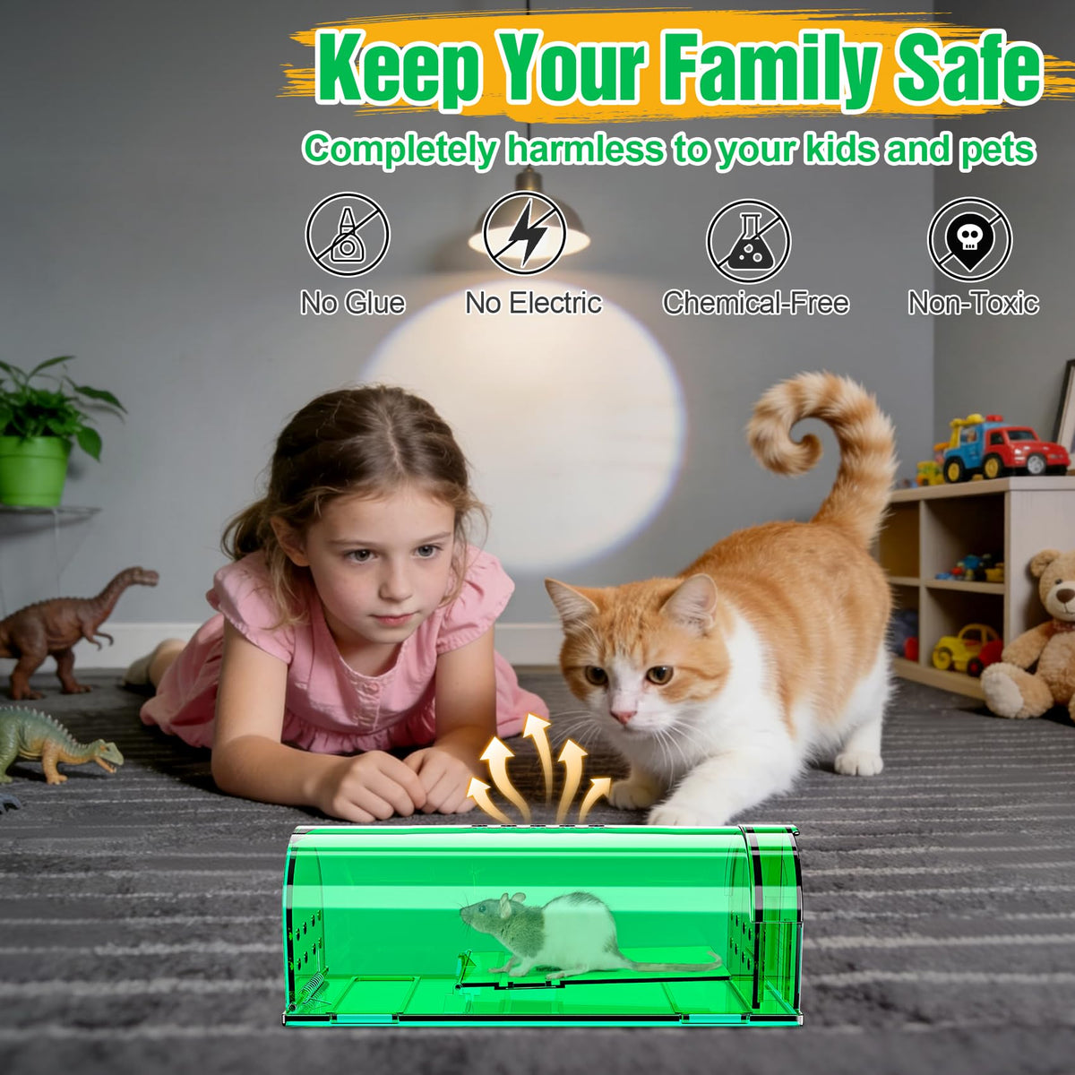 Wanqueen waterproof housing keeps traps durable and clean