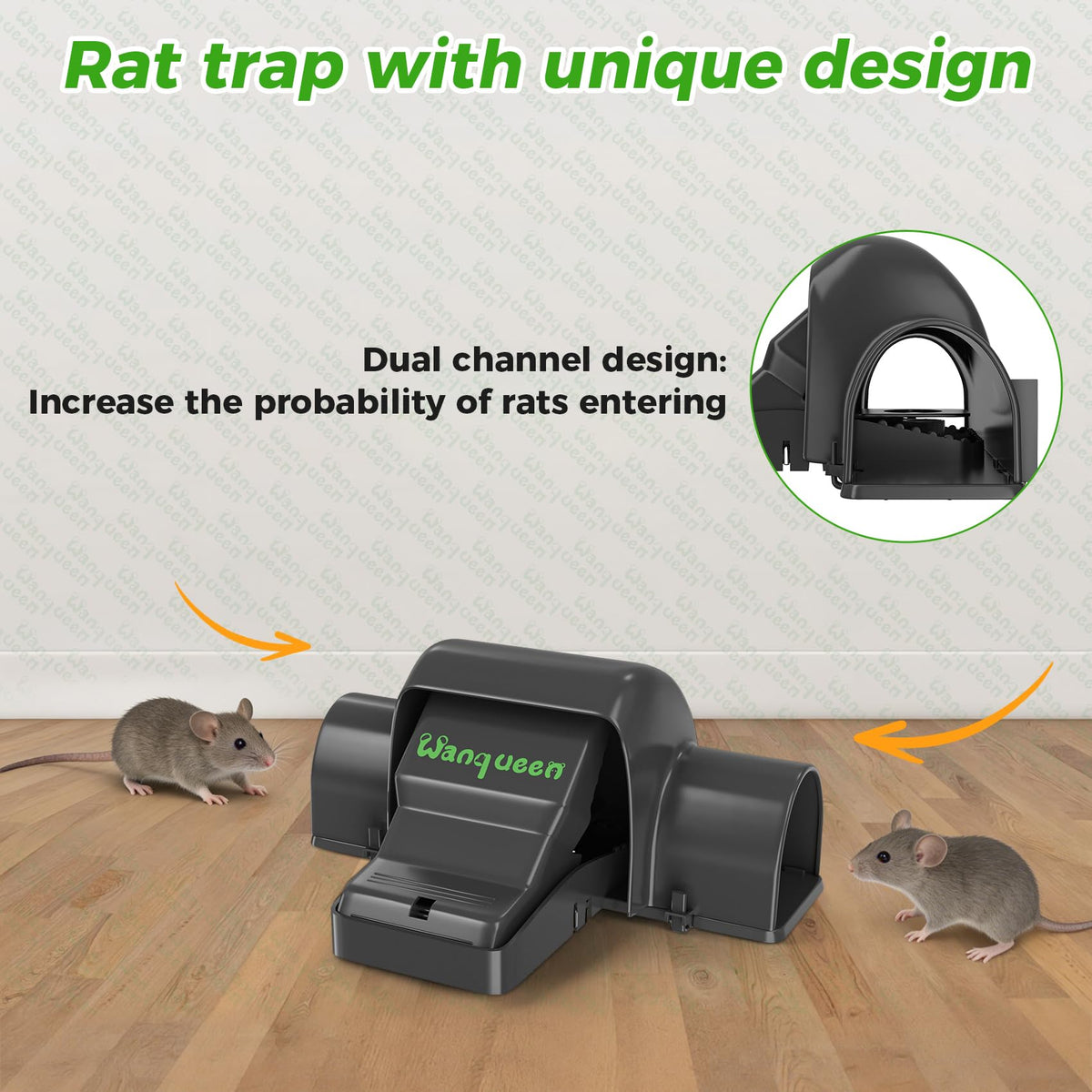 Wanqueen outdoor protective-shell traps protect the mechanism in harsh weather.