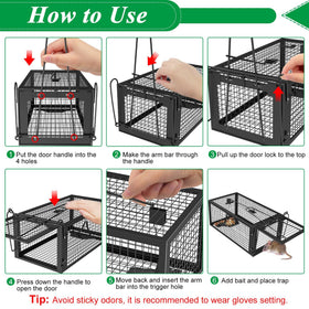 Wanqueen reusable mouse trap release: practical, reusable solution for humane release.