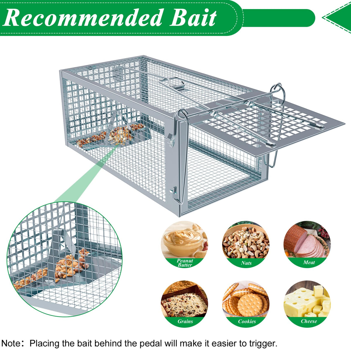Wanqueen reusable rodent trap designed for live release and reuse
