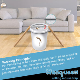 Wanqueen easy-clean trap designed for reuse and quick disposal.