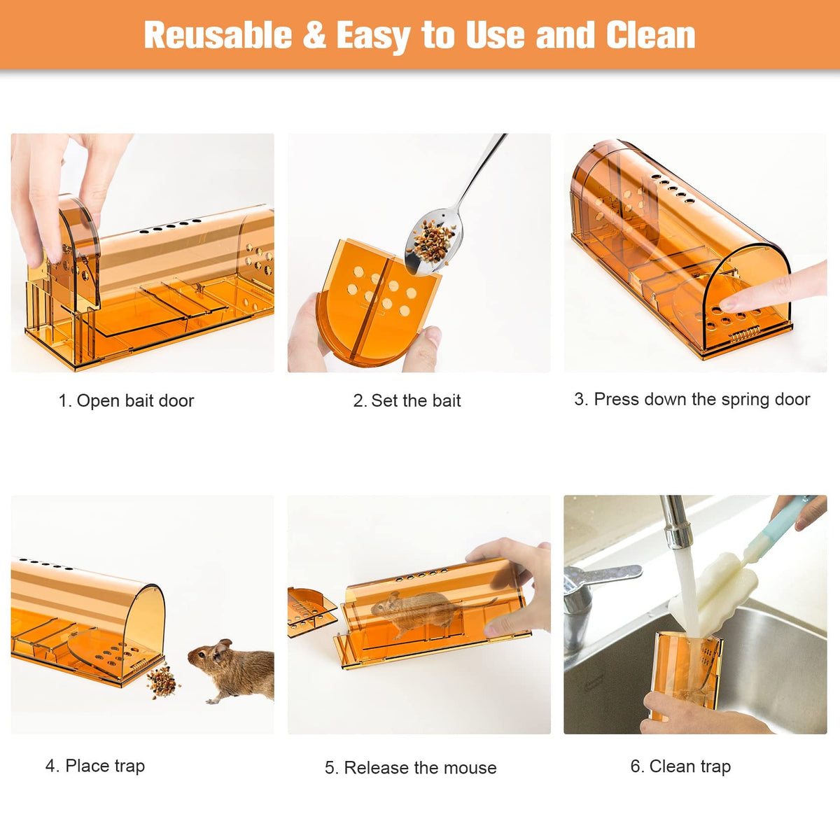 Wanqueen kid- and pet-safe trap for households