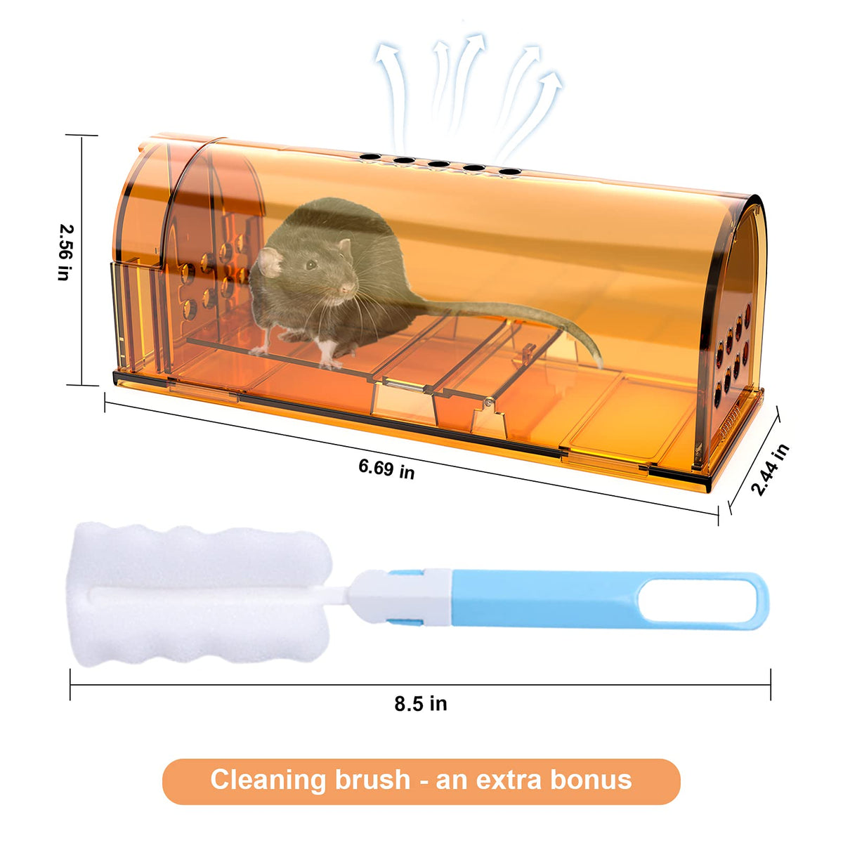 Wanqueen small rodent capture trap designed for quick catches