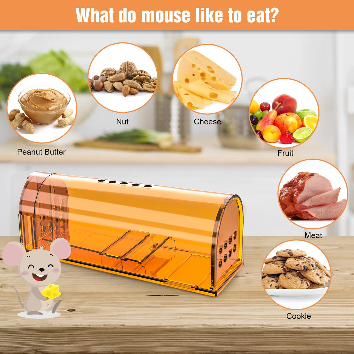 Wanqueen waterproof mouse trap suitable for indoor or outdoor use