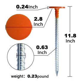 WANSRUYI hi-vis orange stake boosts visibility in all conditions.