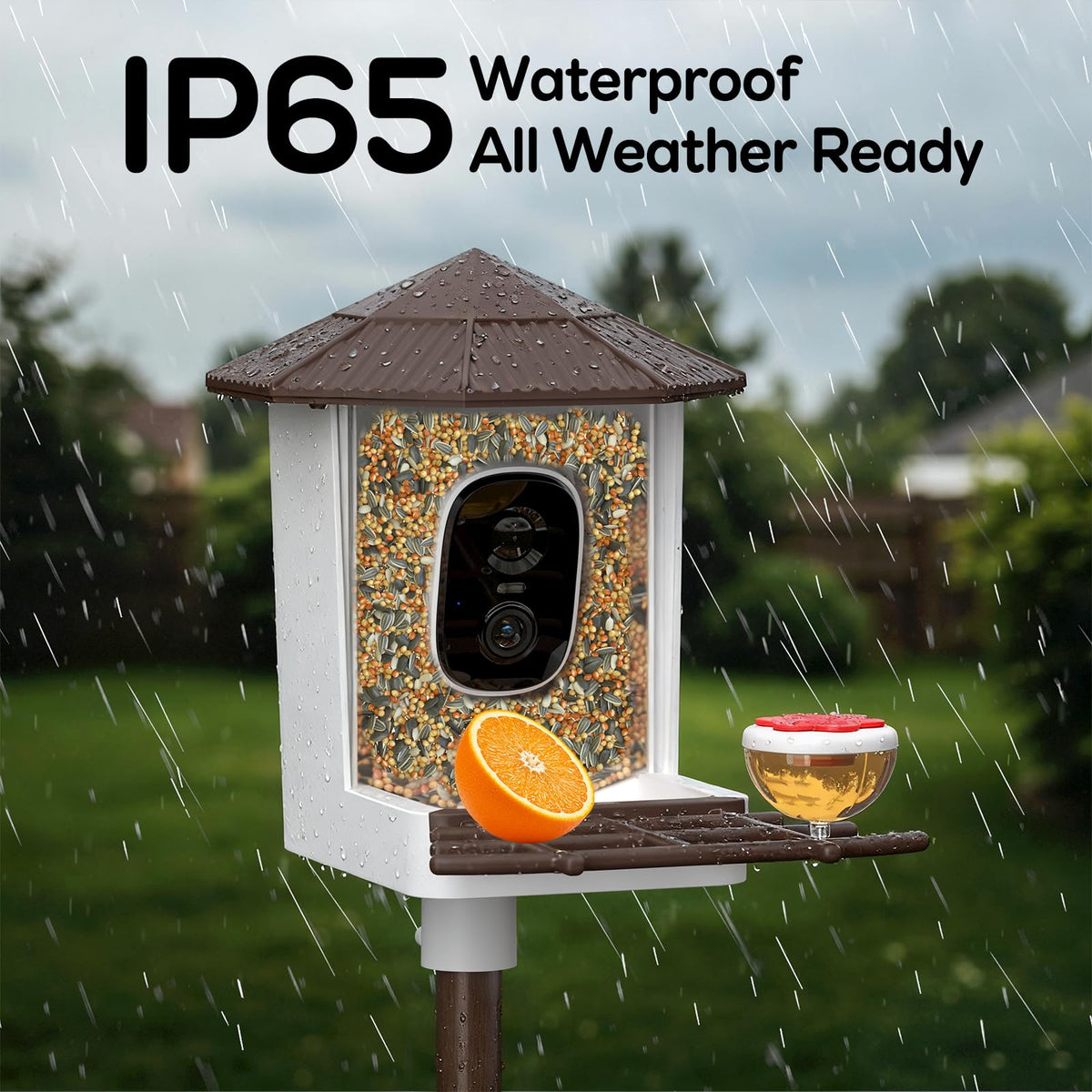Wansview IP65 weatherproof design protects seeds and electronics.
