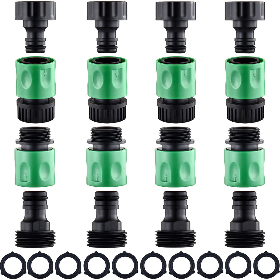 Wantmatch 16-piece quick-connect set assembly for fast garden hose setup