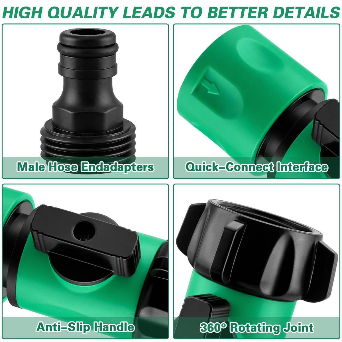 Wantmatch 3/4 GHT thread compatibility with standard hoses.