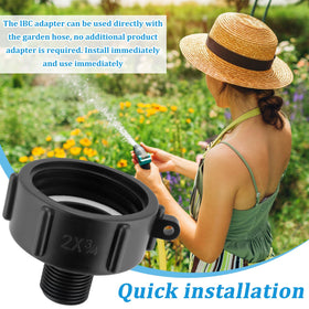 Wantmatch 3-4 inch G male connection compatible with standard hoses