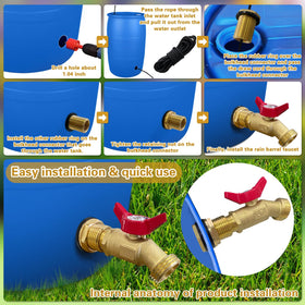 Wantmatch brass bulkhead fitting ready-to-install demonstrates secure water passage.