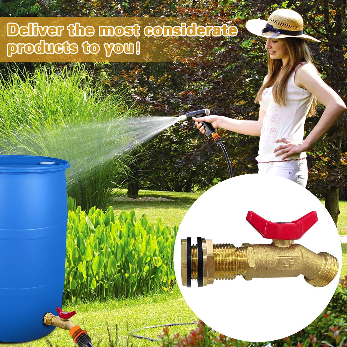 Wantmatch double-washer sealing detail emphasizes leak prevention and confidence.