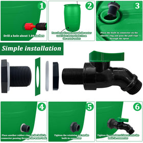 Wantmatch downspout collection compatibility for garden irrigation.