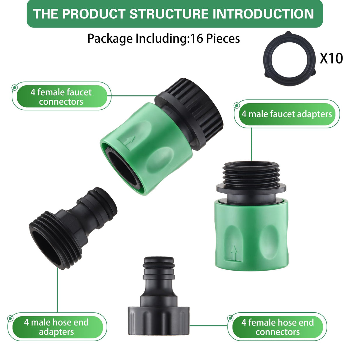 Wantmatch durable plastic construction resists rust and wear in outdoor use