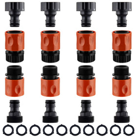 Wantmatch garden hose quick connect fittings close-up showing durable plastic construction