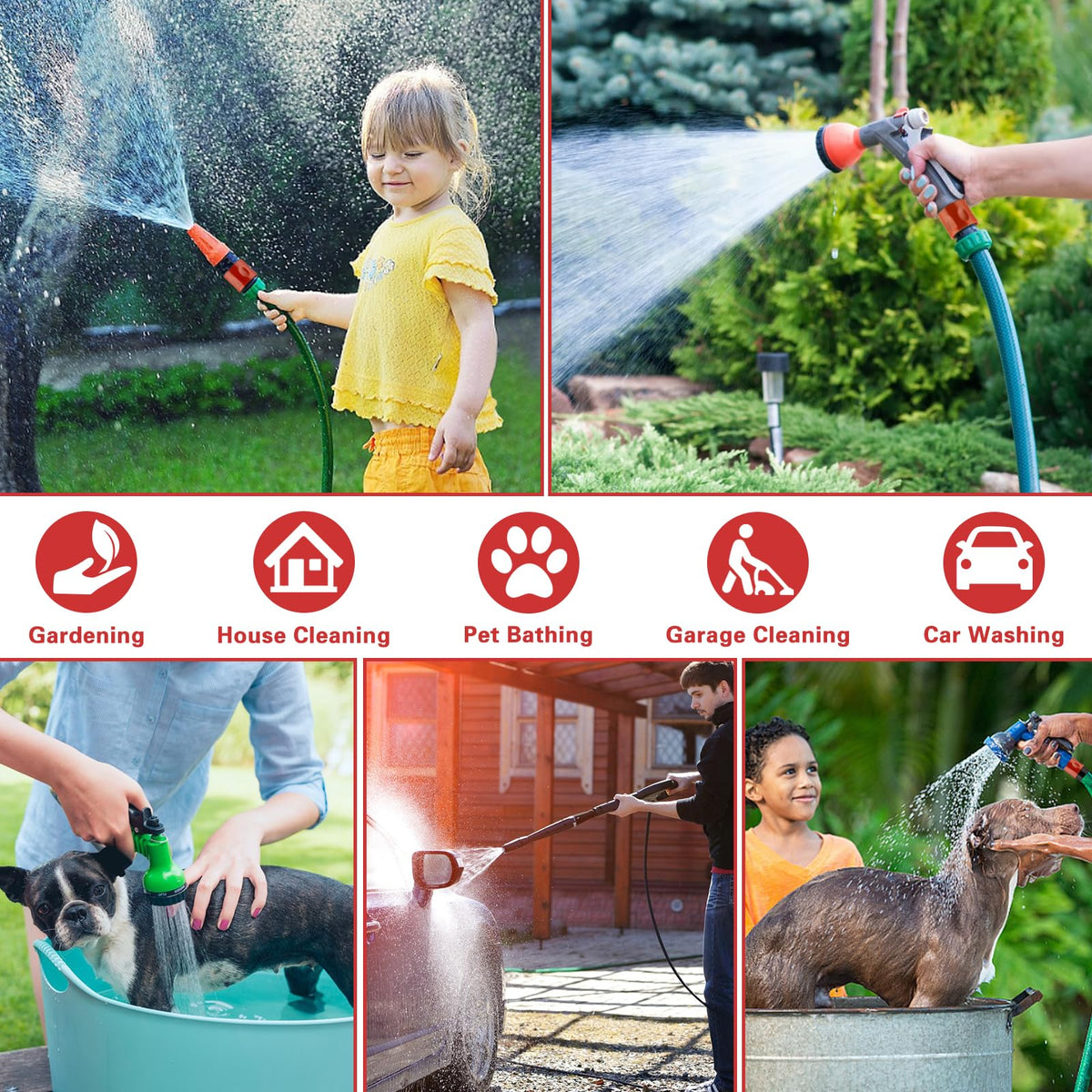 Wantmatch 16-piece kit is compatible with most 3/4 inch hoses