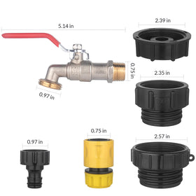 Wantmatch 12mm quick-connect for easy garden hose hookups.