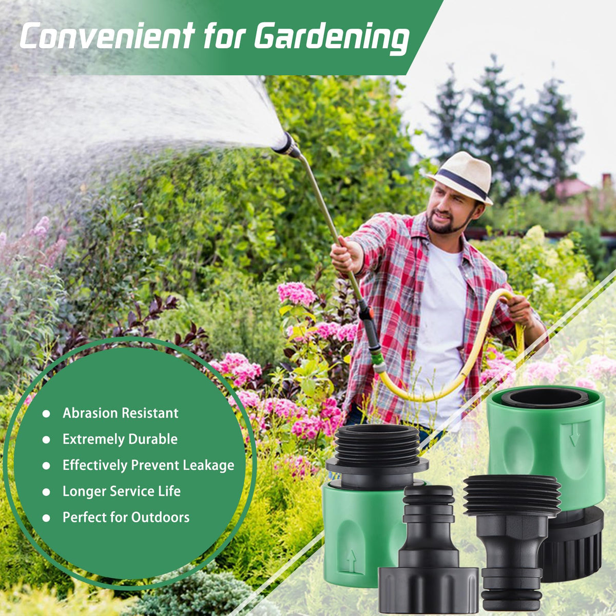 Wantmatch internal-thread faucet fittings provide sturdy hose attachments