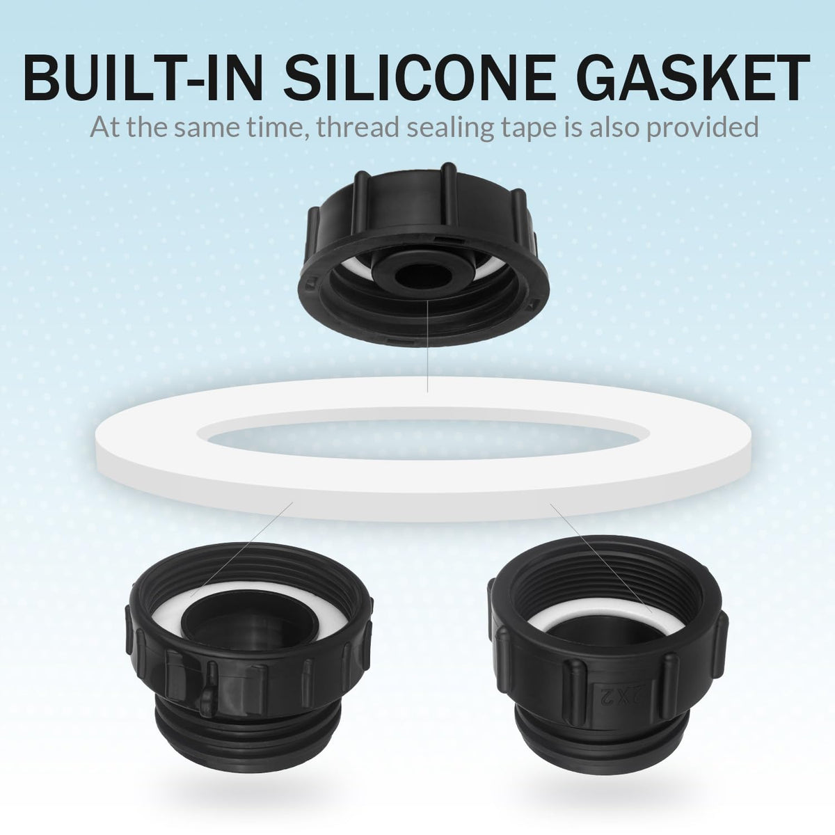 Wantmatch nickel-plated brass valve delivers durability and leak resistance.