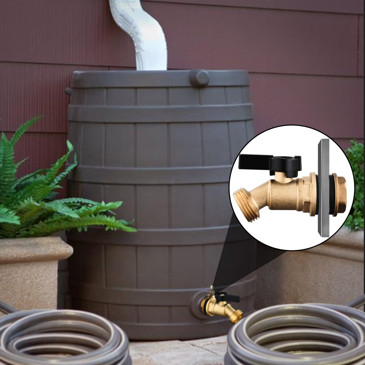 Wantmatch rain barrel kit for buckets and irrigation expansion