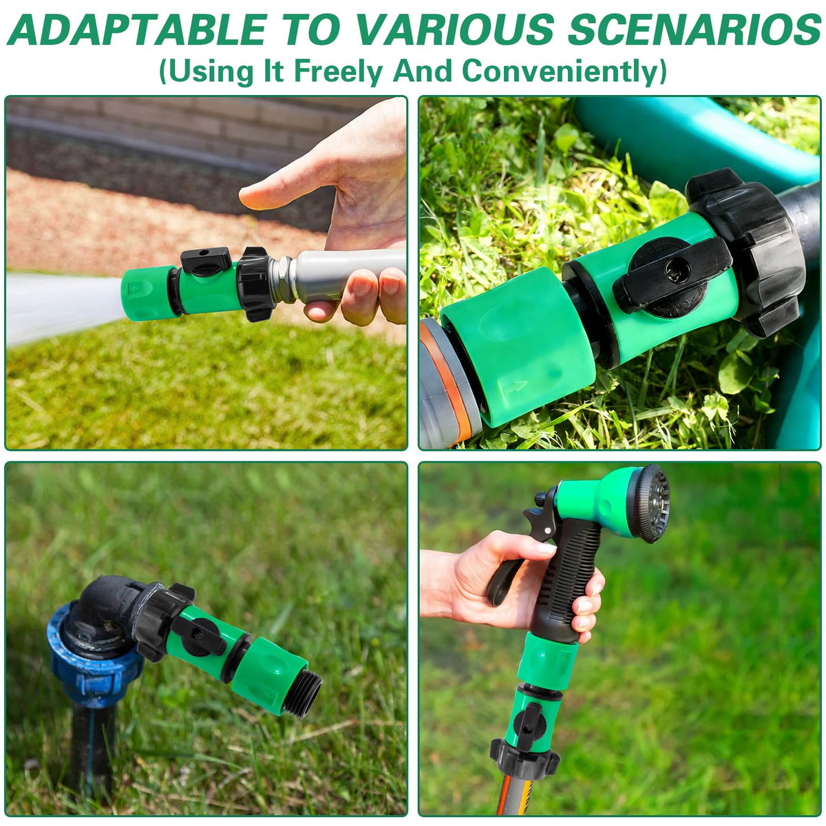 Wantmatch sprayer-to-sprinkler attachments switch in action.