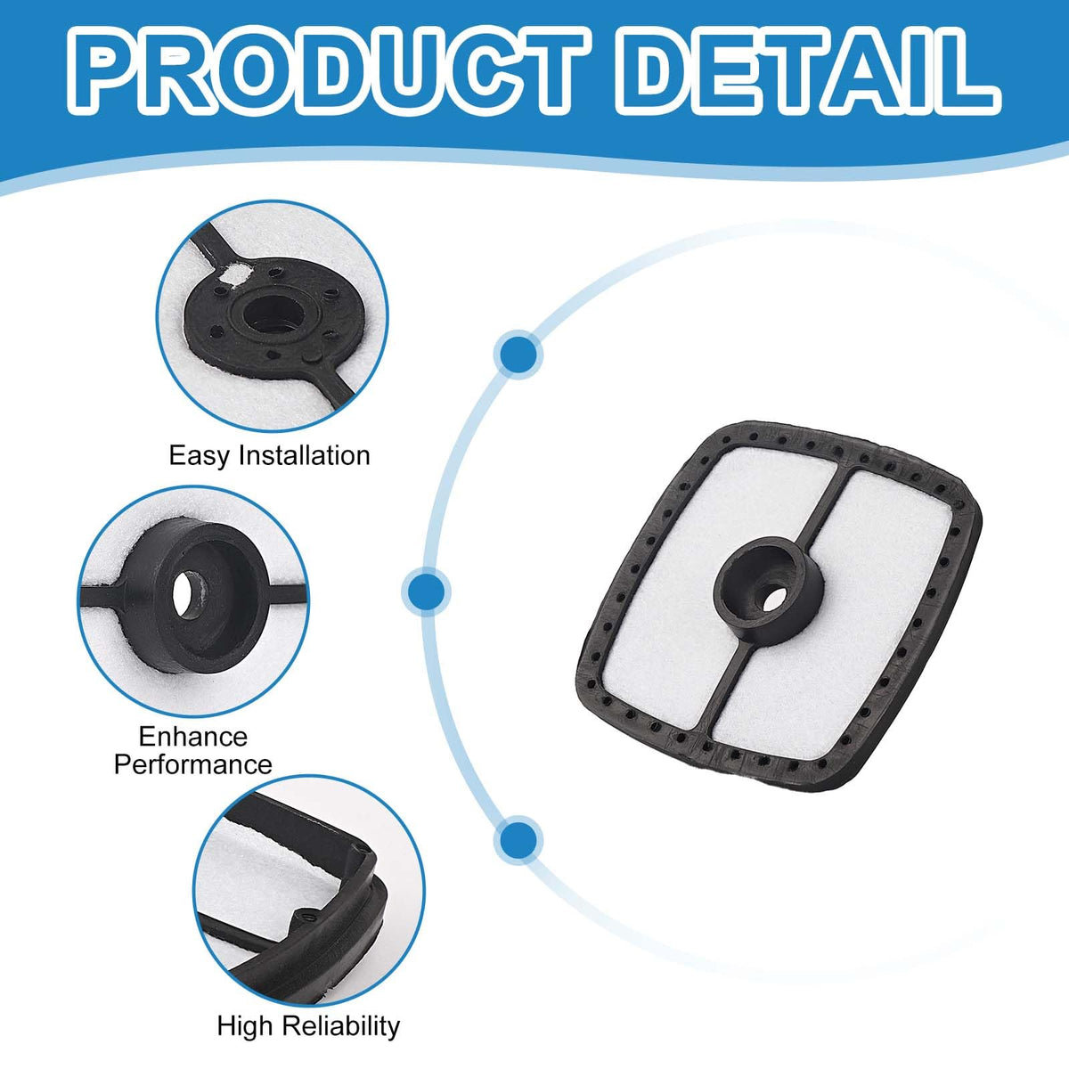 WAO ZONE air filter reliable material for Echo compatible units