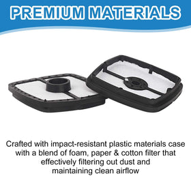 WAO ZONE Echo hedge trimmer compatible air filter improves airflow