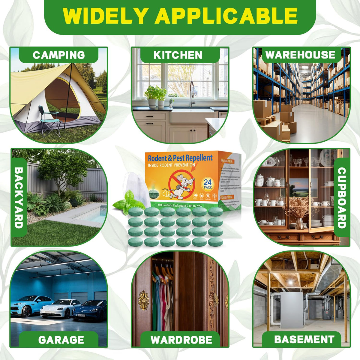 WARDASH attic and basement usage shows versatile pest deterrence.
