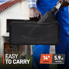 WARMOASIS compact storage bag makes transporting the umbrella easy.