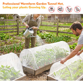 Warmfarm frame with stakes anchors securely in windy conditions.