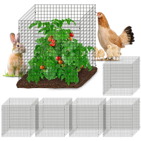 Warmfarm plant protector panel blocks pests while keeping air flow to seedlings.