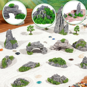 Warmtree fake rocks bring Zen garden scenes to life with subtle, realistic texture.