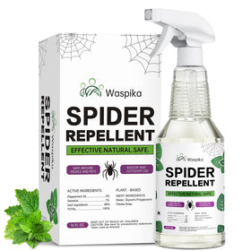 Waspika Peppermint Oil Spray bottle closeup for home pest defense.