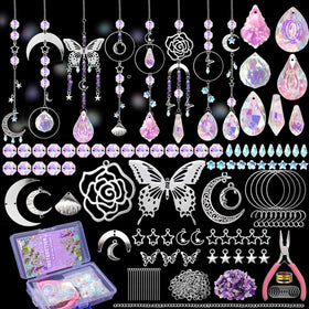 WASTROYAL DIY suncatcher kit crystals for sparkling window decor