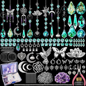 WASTROYAL hummingbird suncatcher kit assembly for sunny window decor