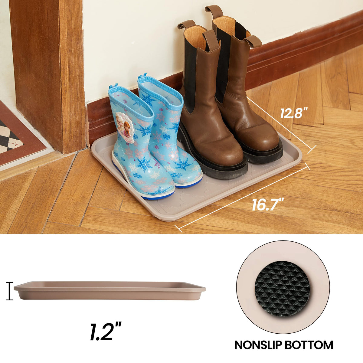 WATANIYA PET boot tray edge closeup highlights raised edge containment