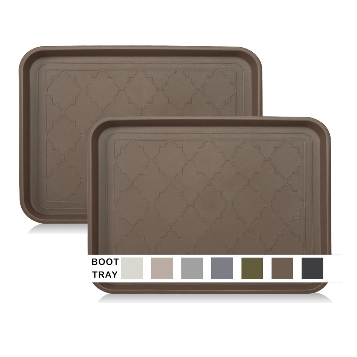 WATANIYA PET boot tray at entryway catching mud and water to keep floors cleaner.