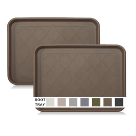 WATANIYA PET boot tray at entryway catching mud and water to keep floors cleaner.